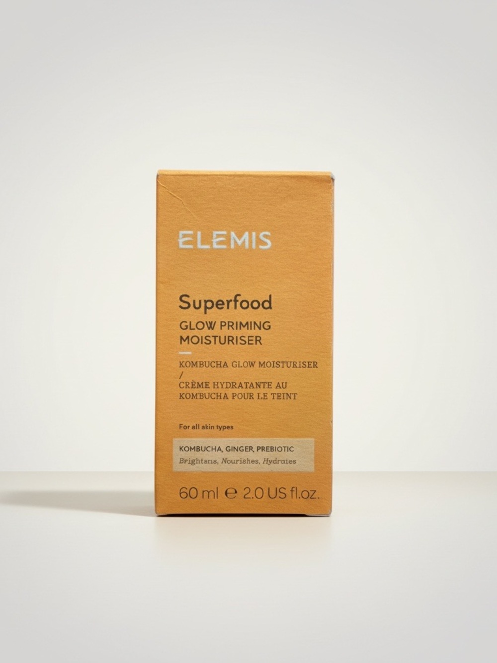 Elemis Superfood Glow Priming Moisturiser - Orange Packaging
